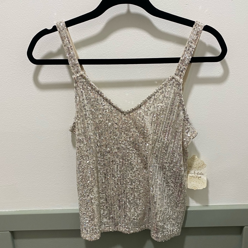 NWT Altar’d State sequin top size small